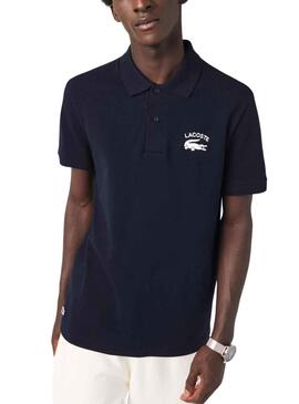 Polo lacoste outlet bleu foncé