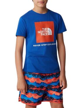 T-Shirt The North Face Explore Bleu pour Garçon