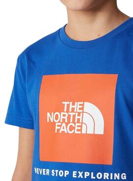 T-Shirt The North Face Explore Bleu pour Garçon