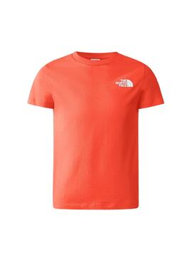 T-Shirt The North Face Dome Orange pour Garçon