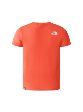 T-Shirt The North Face Dome Orange pour Garçon