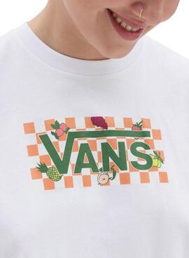 T-Shirt Vans Fruit Blanc pour Femme