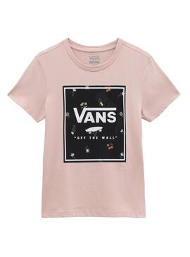 T-Shirt Vans Micro Disty Rose pour Femme