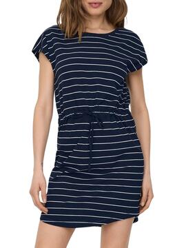 Robe Only May Bleu Marine Rayures pour Femme