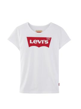 T- Shirt Levis Kids Bat Blanc