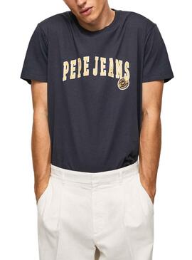 T-Shirt Pepe Jeans Ronell Bleu Marine pour Homme