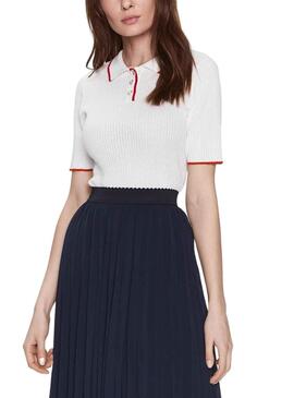 Pull Naf Naf Heart Blanc pour Femme