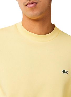Sweat Lacoste Basic Jaune pour Homme