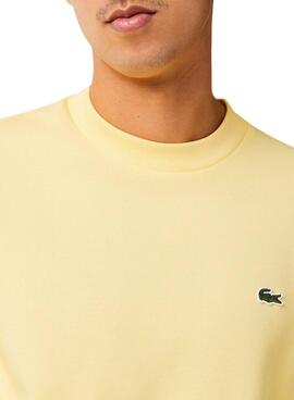 Sweat Lacoste Basic Jaune pour Homme