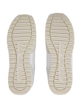 Baskets Calvin Klein Toothy Run dents Blanc Femme