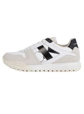 Baskets Calvin Klein Toothy Run dents Blanc Femme