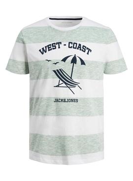 T-Shirt Jack & Jones Summer Vert pour Homme