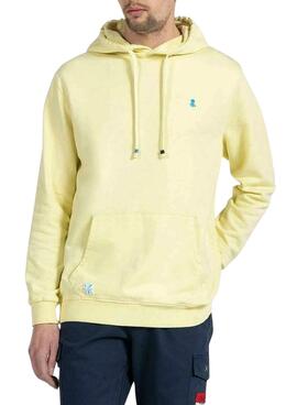Sweat El Pulpo Hoodie Jaune pour Homme