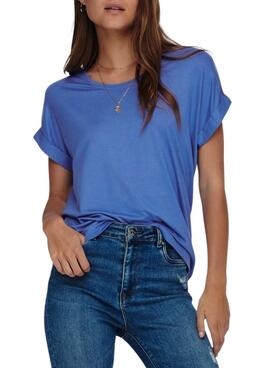 T-Shirt Only Moster Bleu pour Femme