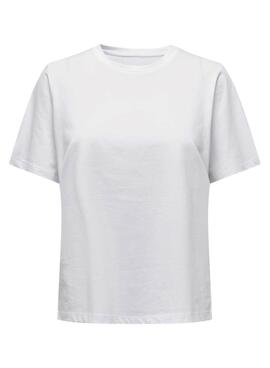 T-Shirt Only Lonely Blanc pour Femme
