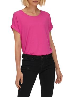 T-Shirt Only Moster Fuchsia pour Femme