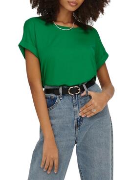 T-Shirt Only Moster Vert pour Femme