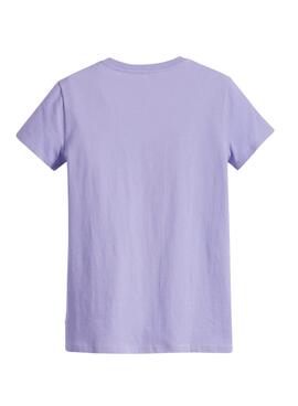 T-Shirt Levis Quilt Morado pour Femme