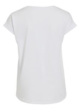 T-Shirt Vila Dreamers Blanc pour Femme