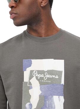 Sweat Pepe Jeans Oldwive Gris pour Homme