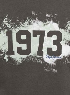 T-Shirt Pepe Jeans Ovingdean Gris pour Homme