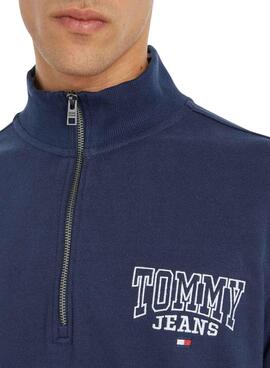 Sweat Tommy Jeans Graphic Bleu pour Homme