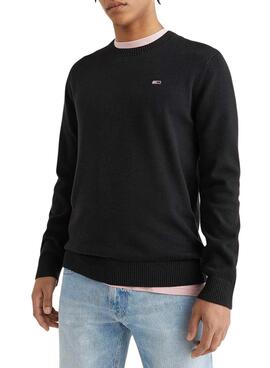 Sweat Tommy Jeans Light Noire pour Homme