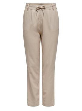 Pantalon Only Caro Beige pour Femme