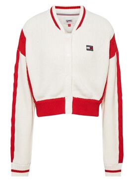 Veste Tommy Jeans Bombardier Blanc pour Femme