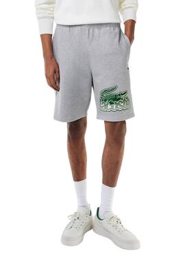 Bermuda Sweat Lacoste Gris pour Homme
