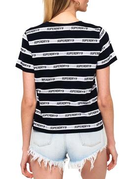 T-Shirt Superdry Cote Stripe Marin
