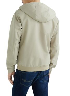 Veste Jack And Jones Snap Beige pour Homme