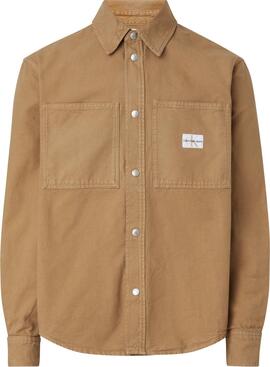 Chemise Calvin Klein Canvas Linear pour Homme