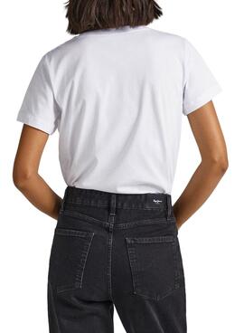 T-Shirt Pepe Jeans Bria Blanc pour Femme
