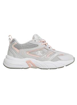 Baskets Calvin Klein Mesh Gris pour Femme