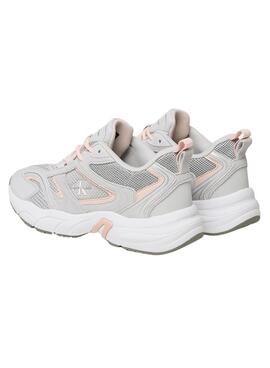 Baskets Calvin Klein Mesh Gris pour Femme