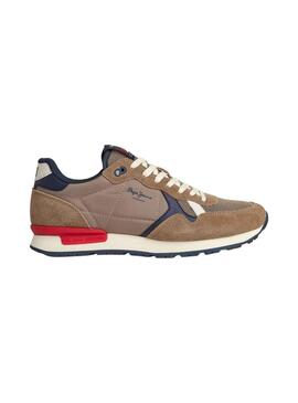 Baskets Pepe Jeans Brit Héritage Marron