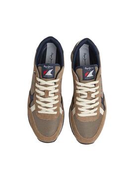 Baskets Pepe Jeans Brit Héritage Marron