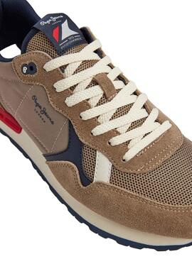 Baskets Pepe Jeans Brit Héritage Marron