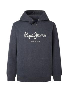 Sweat Pepe Jeans Nouvel Hoodie Bleu Homme
