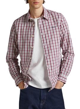 Chemise Pepe Jeans Cunningham Rouge pour Homme