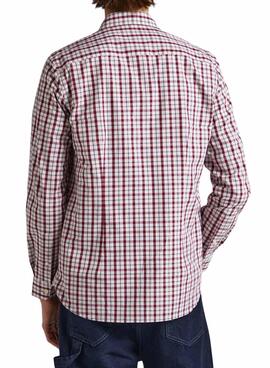 Chemise Pepe Jeans Cunningham Rouge pour Homme