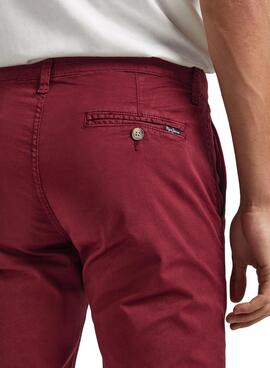 Pantalon Pepe Jeans Charly Rouge pour Homme