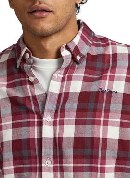 Chemise Pepe Jeans Cresson Rouge pour Homme