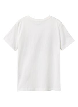 T-Shirt Name It Jacues Nasa Blanc pour Garçon