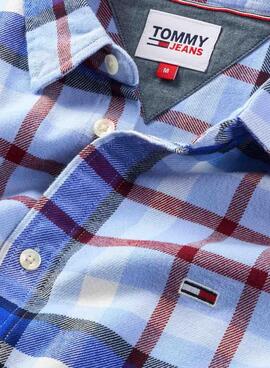 Chemise Tommy Jeans Classic Essential Bleu Homme