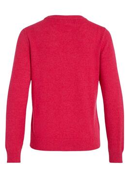 Pull Vila Viril Rosa pour Femme