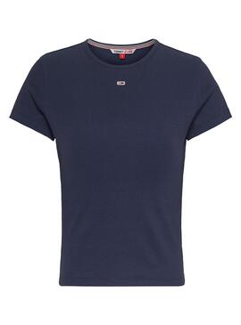 T-Shirt Tommy Jeans Essential Bleu Marine pour Femme