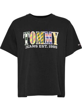 T-Shirt Tommy Jeans Classic Luxe 2 Noire Femme