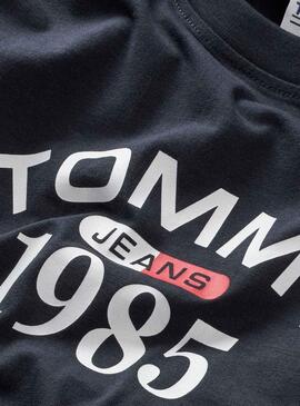 T-Shirt Tommy Jeans Classic 1985 Bleu Marine Homme